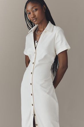 Pilcro The Greer Denim Midi Shirt Dress by Pilcro