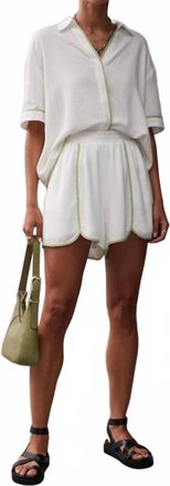 SANCIA Joelle Short In Creme/pistachio