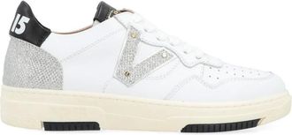 Via Roma 15 Schoenen, Dames, Wit, 37 EU, Leer, Stijlvolle Sneakers