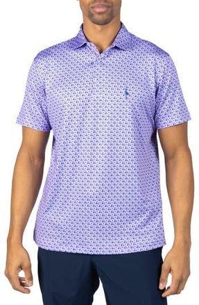 Tailorbyrd Carts & Byrd Print Performance Polo in Lilac at Nordstrom Rack, Size Xx-Large