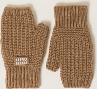Miu Miu Wool and cashmere gloves