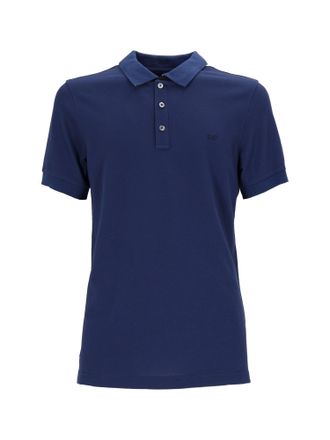 Fay Polo Db Collar Piquet Str. Zweifarbig