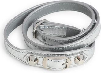 Balenciaga City Triple Bracelet - Dames - Armbanden - Grijs - ONE Size - Leer - Accessoires
