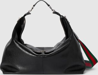 Gucci Brera Large Crossbody Bag, Black, Leather