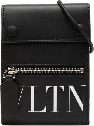 Valentino Pre-owned Valentino Leather VLTN Phone Case With Strap Ladies NQVIQO3QAR5V8PRV