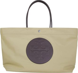 Tory Burch Ella Twist Reversible Tote - Dames - Shoppers - Beige - ONE Size - Leer - Tassen
