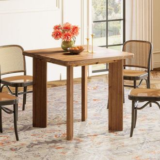 Tribesigns Tribesigns Square Dinning Table for 4 People, 80 cm Solid Wood Small Kitchen Table with Sturdy Legs for Kitchen, Dinning Room, Living Room, Small