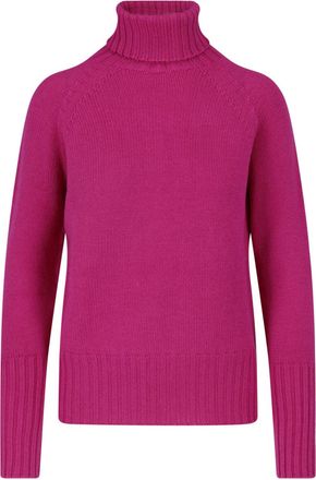 Drumohr Purple Merino Wool Turtleneck