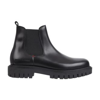 Tommy Hilfiger Premium Chunky Black Ankle Boots