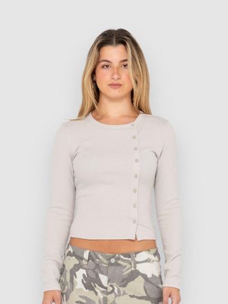 Rusty Button Up T-Shirt grau