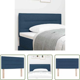 vidaXL vidaXL Testiera in pelle sintetica - Testiera Blu 100 cm Tessuto