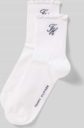 Tommy Hilfiger Socken aus Baumwoll-Mix im 2er-Pack in Weiss, Gr&ouml;&szlig;e 35-38