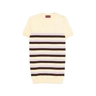Gucci Button Striped T-shirt