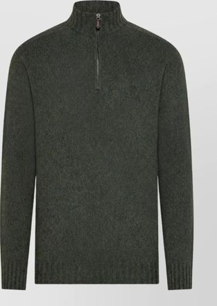 Seventy Venezia ribbed mock neck zip jumper
