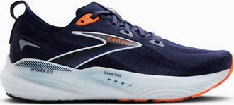 Brooks Mens Glycerin Gts 22 Running Shoes In Peacoat/blue Ribbon/orange