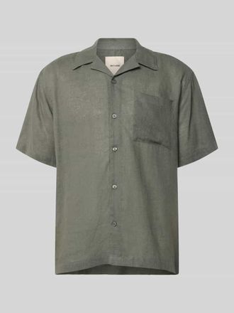 Only & Sons Relaxed Fit Freizeithemd aus Leinen-Viskose-Mix Modell LAURENCE in Mittelgrau, Gr&ouml;&szlig;e XXL