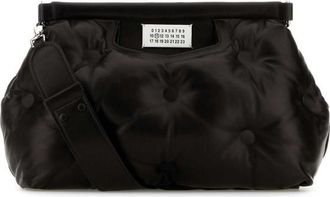 Maison Margiela Black Nappa Leather Medium Glam Slam Classique Crossbody Bag