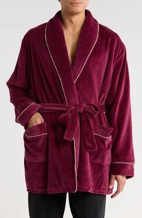 Majestic International Refinery Velour Smoking Jacket in Merlot at Nordstrom Rack, Size Large/x-Large