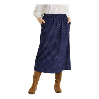 In Front Midi Rokken - Dames - Midirokken - Blauw - 2XL - Rokken
