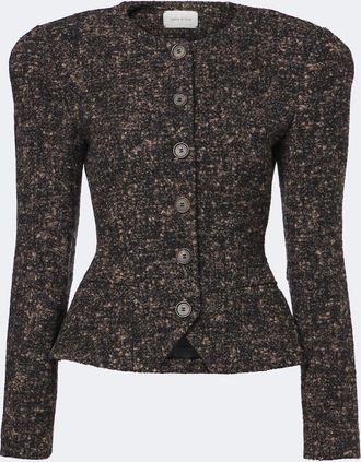 Magda Butrym Wool and cashmere-blend boucl&eacute; jacket