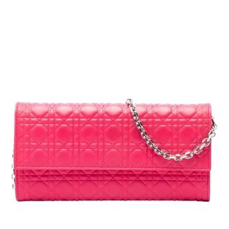 Dior Pre-owned Vintage Quilted Shoulder Bag - Dames - Pre-owned - Roze - Maat: ONE Size Zijde