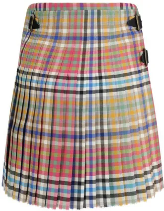 Vivienne Westwood Womens Multicolor Wool Oves Aries Mini Skirt