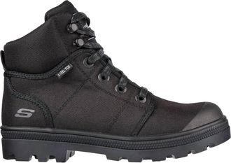 Skechers Womens Work Rotund Darragh Steel Toe Shoes In Black