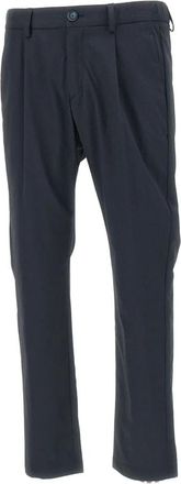 Herno Slim-fit Trousers, male, Blue, Size: XL Blue Vintage Style Pants