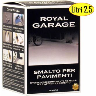 Royal Smalto brava royal garage bianco per pavimenti piastrelle ml 2500