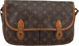 Louis Vuitton Sac Gibeciere Messenger Monogram Canvas Brown Canvas Handbag (Pre-Owned)