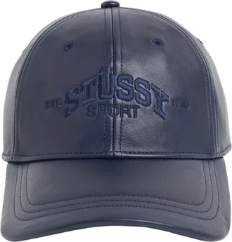 St&uuml;ssy Sport Leather Cap Navy 1311244-NAVY