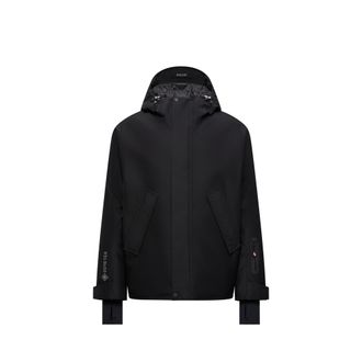 Moncler Moncler Lambir Hooded Gore-tex Ski Jacket, Men, Black, Size: 0
