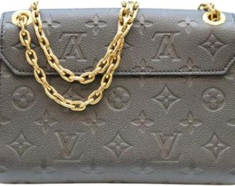 Louis Vuitton Tweedehands leren Louis Vuitton tassen - Dames - Vintage Schoudertas - Zwart - ONE Size - Vintage