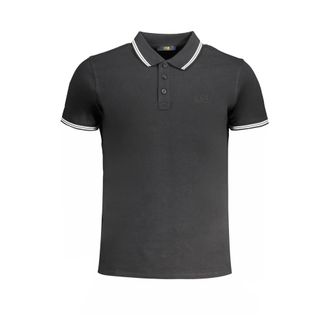 Cavalli Polo Shirts, male, Black, Size: 2XL Short Sleeve Polo