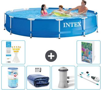Intex Piscina Con Estructura Redonda - 366x76 Cm - 7-piezas S27