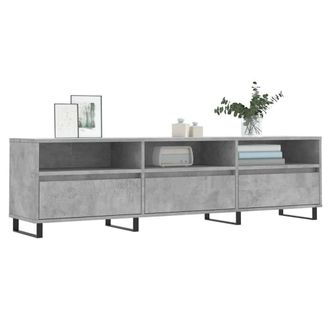 Berkfield Home TV Cabinet Concrete Grey 150x30x44.5 cm Engineered Wood