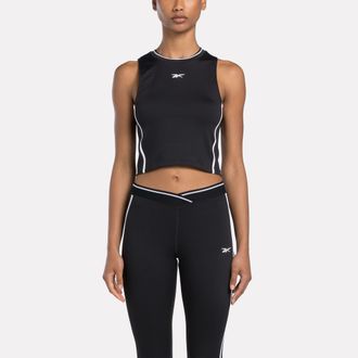 Reebok Tanktop REEBOK TEAM TANK, Damen, Gr. XXL, schwarz, Obermaterial: 85% Polyester, 15% Elasthan, Tops Tanktop