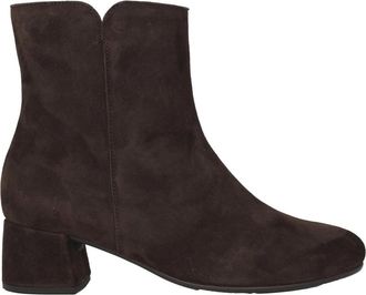 Gabor Enkellaars - Dames - Laarzen met Hak - Bruin - 35 1/2 EU - Su&egrave;de - Schoenen