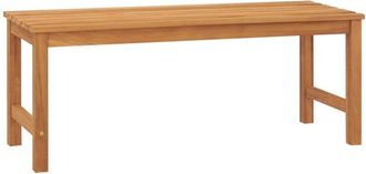 vidaXL Vidaxl - Banco De Jard&iacute;n De Madera Maciza De Teca 114 Cm