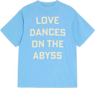 Valentino Garavani T-shirt oversize con stampa - Blu