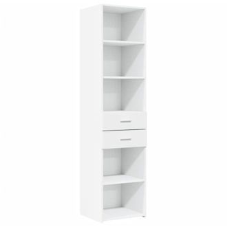 vidaXL Credenza Bianca 45x42,5x185 cm in Legno Multistrato - Vidaxl