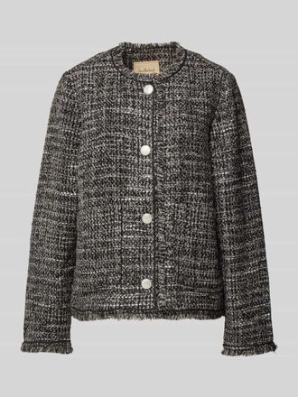 Smith & Soul Jacke in Bouclé-Optik in Anthrazit, Größe L