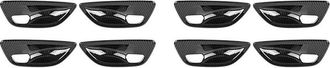 OEM Juego De 8 Piezas De Embellecedores De Fibra De Carbono Para Las Manijas Interiores De Las Puertas Del Bmw Serie 5 F10 (2011-2016)