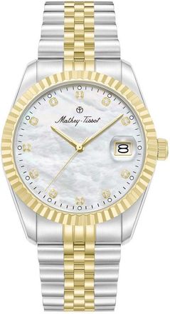 Mathey-Tissot Quartz White Mother of Pearl Dial Mens Watch H250953A-A