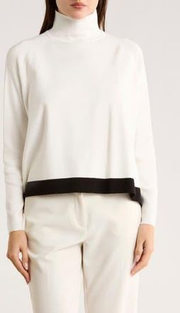 Patrizia Luca Oversize Colorblock Sweater in Off White at Nordstrom Rack, Size Large/x-Large