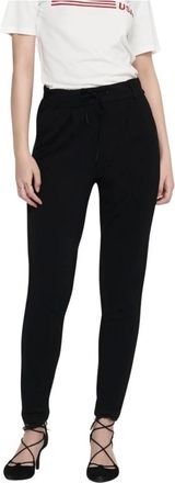 Only Verstelbare Poptrash Broek Dames - Dames - Slim Fit Broeken - Zwart - XL - Broeken