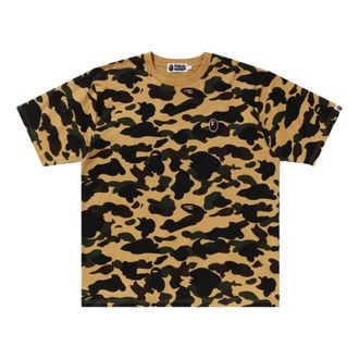 A Bathing Ape 1st Camo One Point Tee Yellow 1K30-109-006-YELLOW