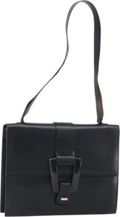 Gucci Pre-owned Shoulder Bag - Dames - Vintage Schoudertas - Zwart - ONE Size - Leer - Vintage