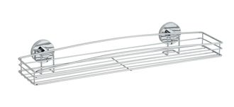 WENKO Dekoracja-domu Milazzo Estanter&iacute;a Mural Plateada 52 Cm