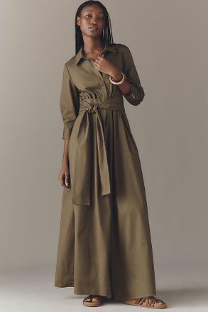 Hutch Poplin Shirt Tie-Waist Jumpsuit